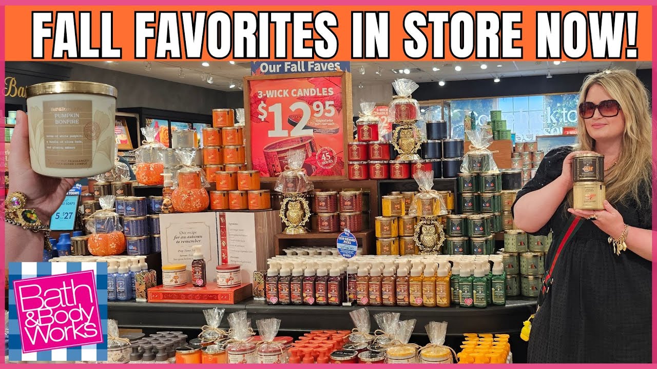 Bath & Body Works LOTS OF NEW FALL CANDLES IN STORE | NEW FUN FINDS #bathandbodyworks