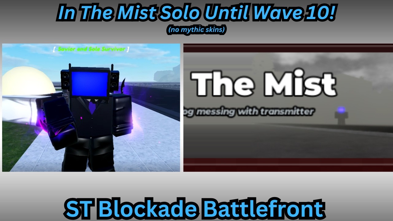 In the mist SOLO with ETV (no mythic skin) on ST Blockade