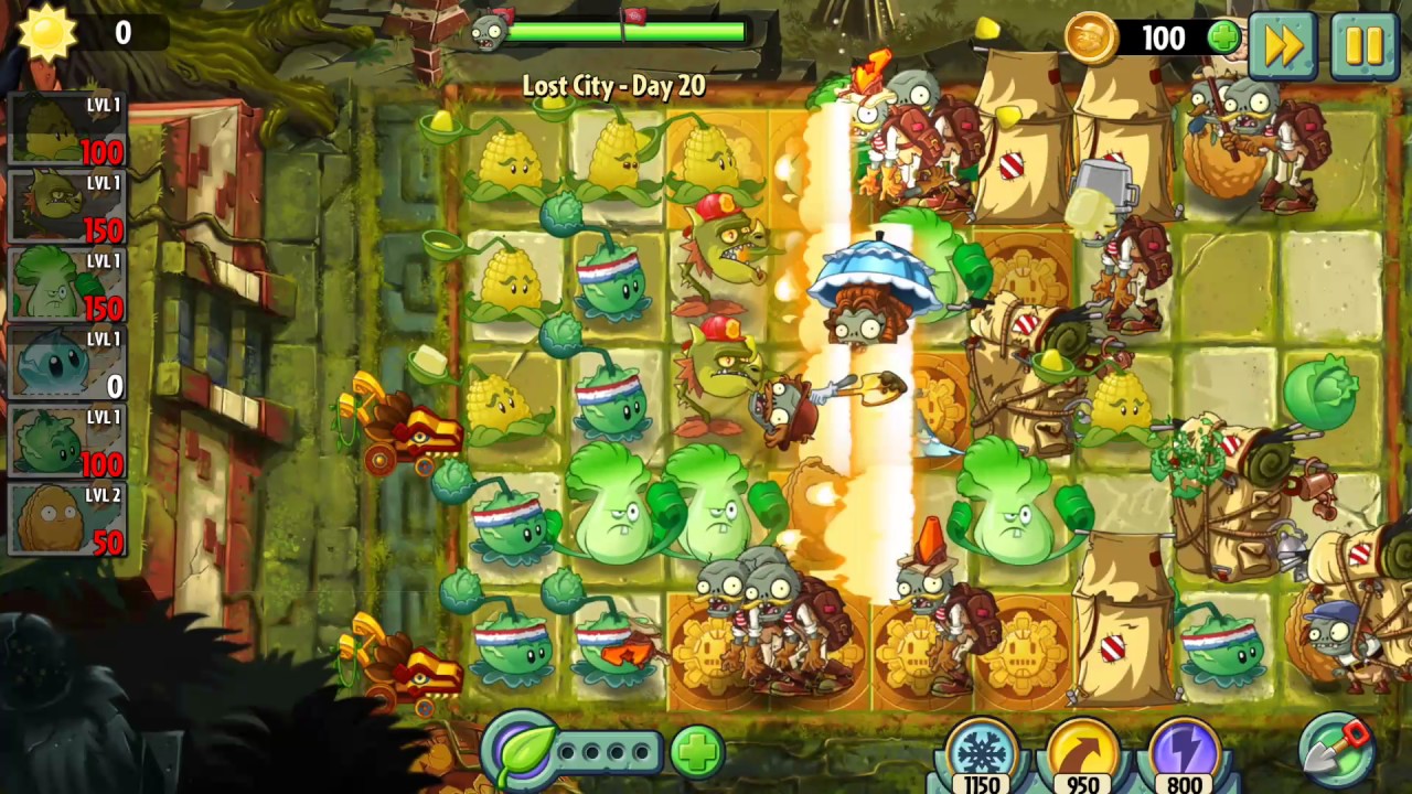 Every Plant Power-Up! Plants vs Zombies 2 vs Piano Zombie PVZ (Plantas Contra Zombies 2)