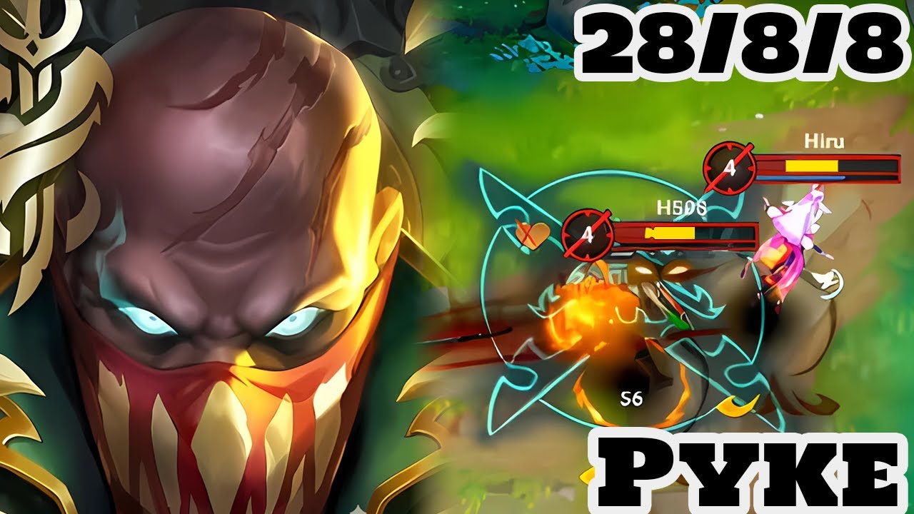 Wild Rift Pyke top lane gameplay rank 28 kill