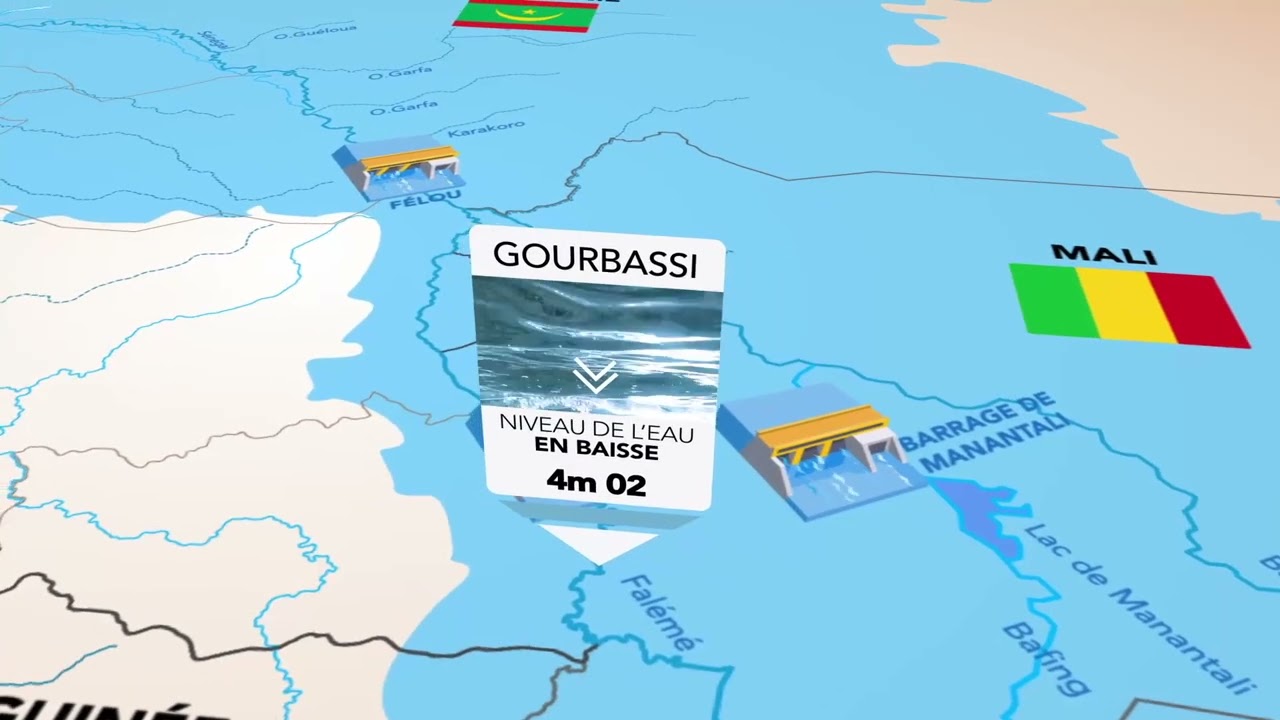 Situation hydrologique du 9 octobre 2025 du bassin du fleuve Sénégal