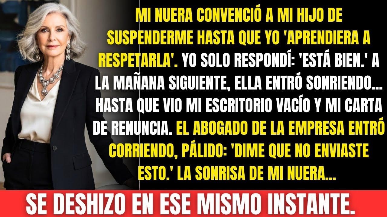 Mi nuera ordenó que me despidieran para que aprendiera a respetarla… pero al día siguiente se heló.