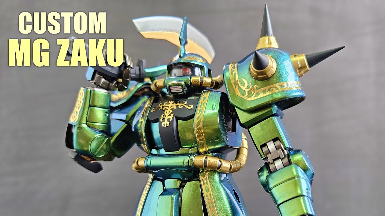 [307] Custom Build: MG Zaku II Dozle Zabi Use - Using Armored Komodo Chromaflair Pigment