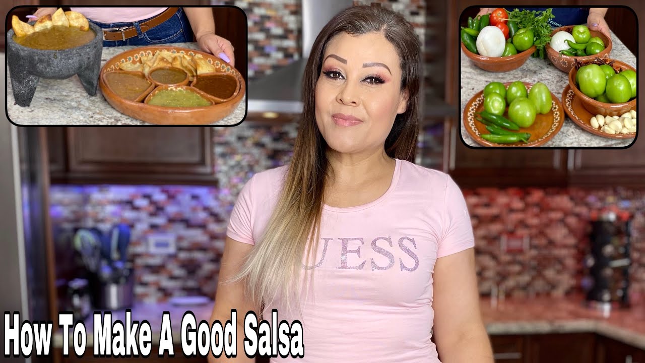 How To Make 4 Different Types Of Salsas | Green & Red | Hilda Chavez