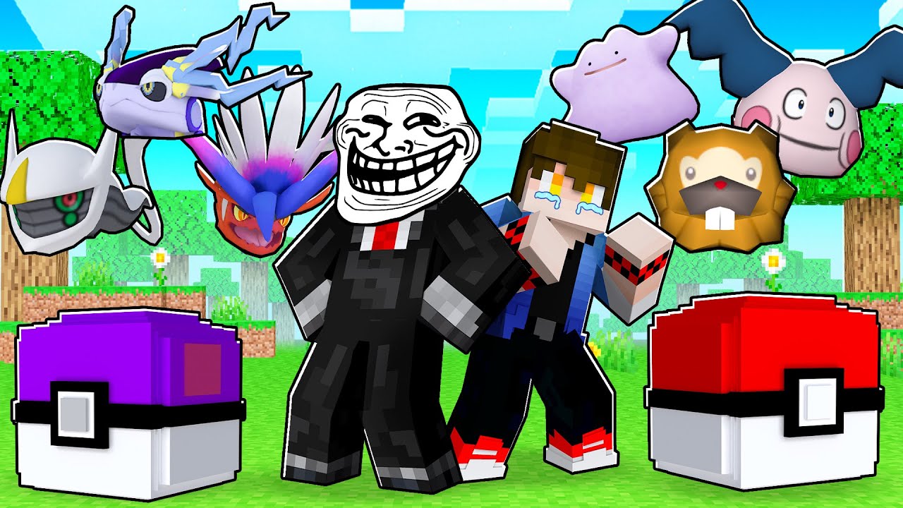 TROLLEI meu AMIGO com LUCKY PIXELMON -10,000 de SORTE e SEM POKEMON LENDARIO no MINECRAFT