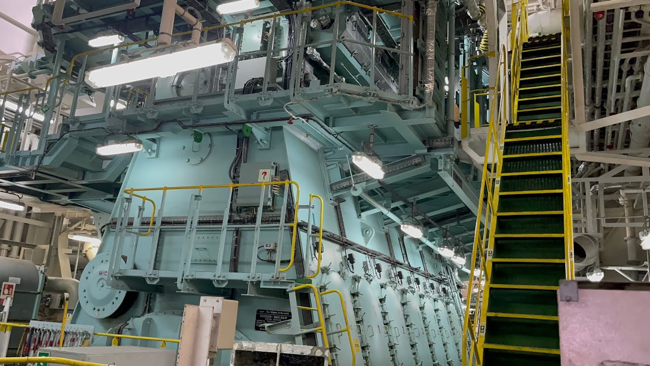 LNG SHIP ENGINE ROOM TOUR || 4K