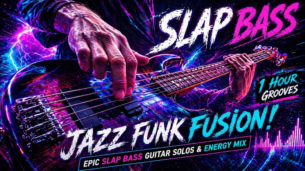 Jazz Funk Fusion Slap Bass Madness! | 1 Hour High-Energy Bass Guitar Mix 2026