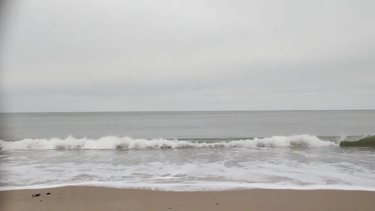 🤍🌊❄ Winter Nebel Meeresrauschen Brandung Meditation