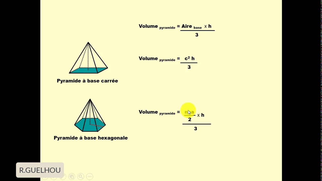Maths coll&egrave;ge : Calcul de volumes
