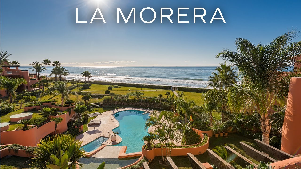 Aerial Guide of La Morera  - One of the finest Front Line Beach Complexes in Marbella.