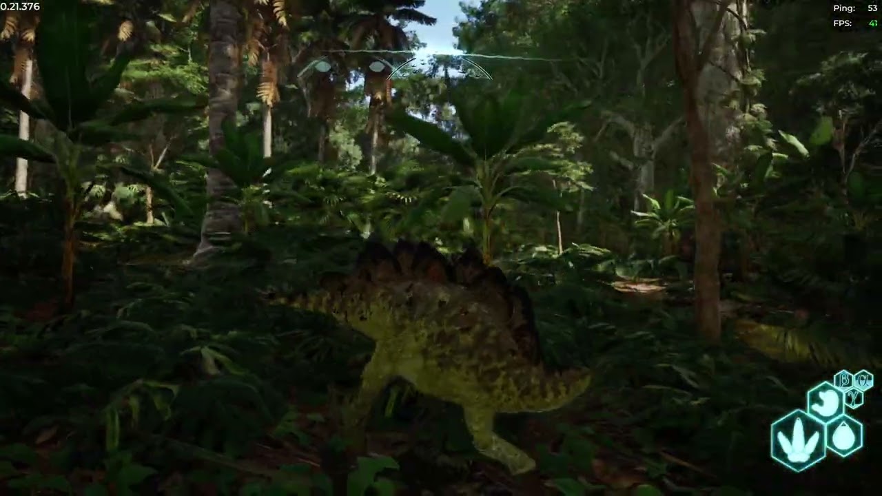 The Isle Evrima - Estegossauro crescendo com muito medo