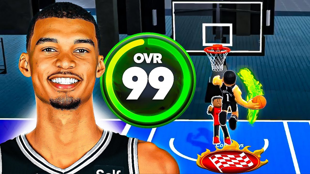 I Became Victor Wembanyama in Roblox Basketball..
