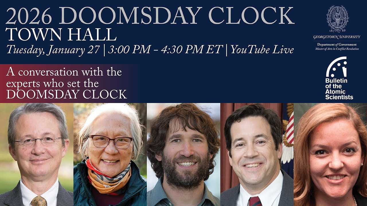 2026 Doomsday Clock Town Hall at Georgetown University