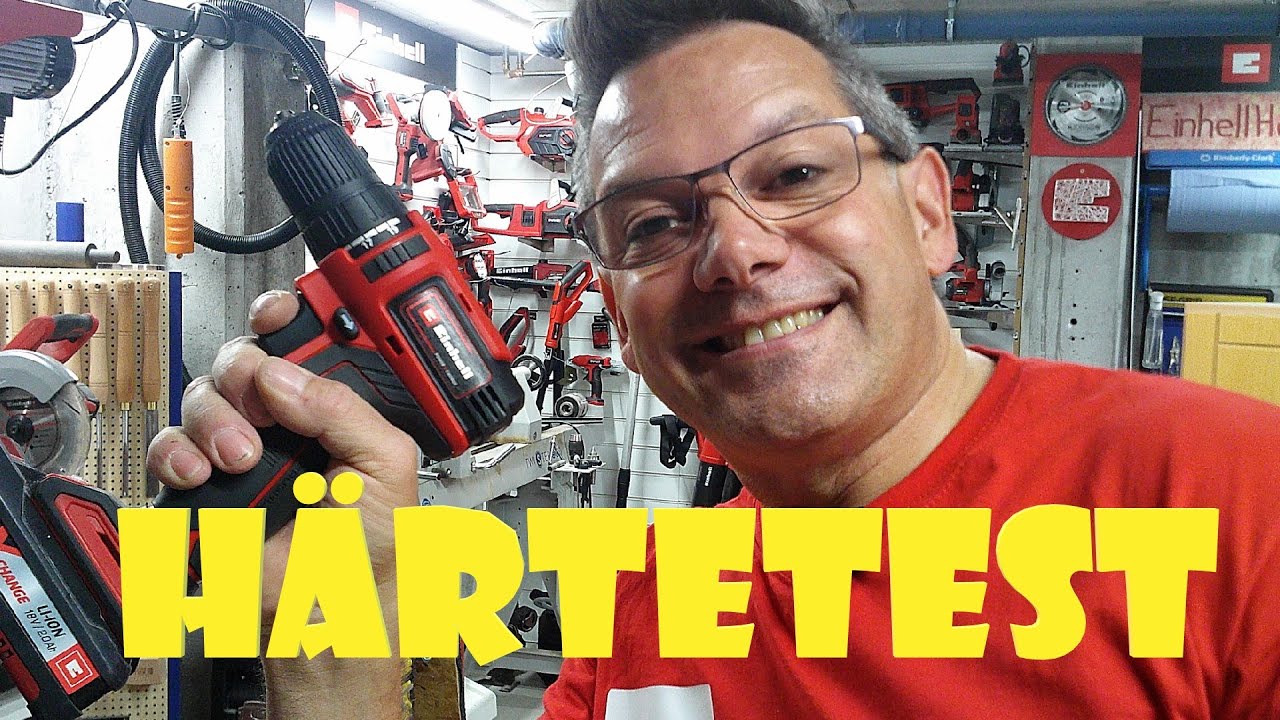 Härtetest Einhell PXC Akku Bohrschrauber TE-CD 18/40 Li BL 