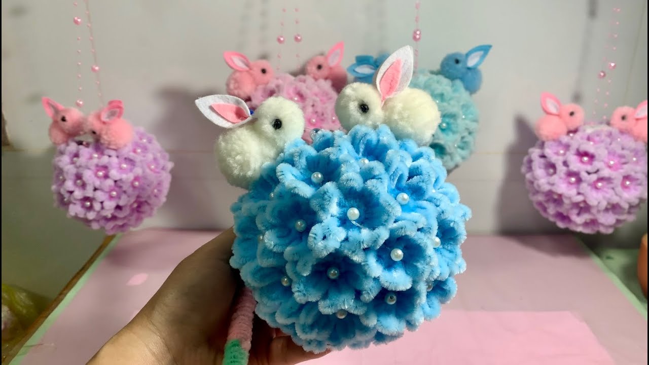 Hướng dẫn cách làm lồng đèn trung thu hoa hình cầu thỏ Ngọc bằng kẽm Nhung