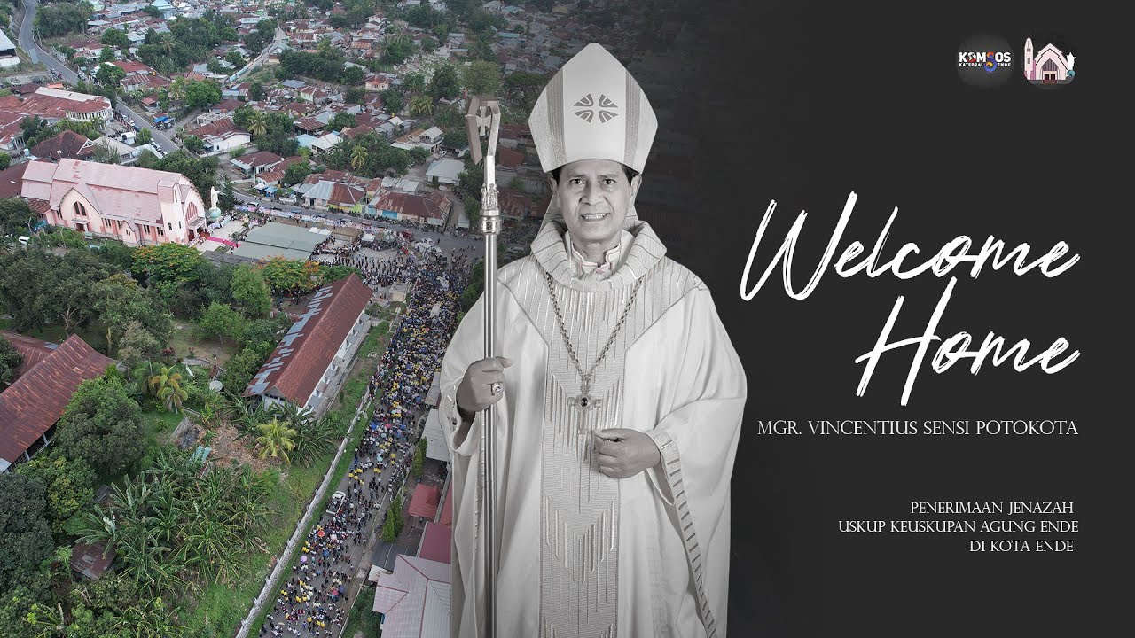 LAUTAN MANUSIA MENYAMBUT DAN MENGANTARKAN JENAZAH USKUP AGUNG ENDE KE GERAJA KATEDRAL ENDE