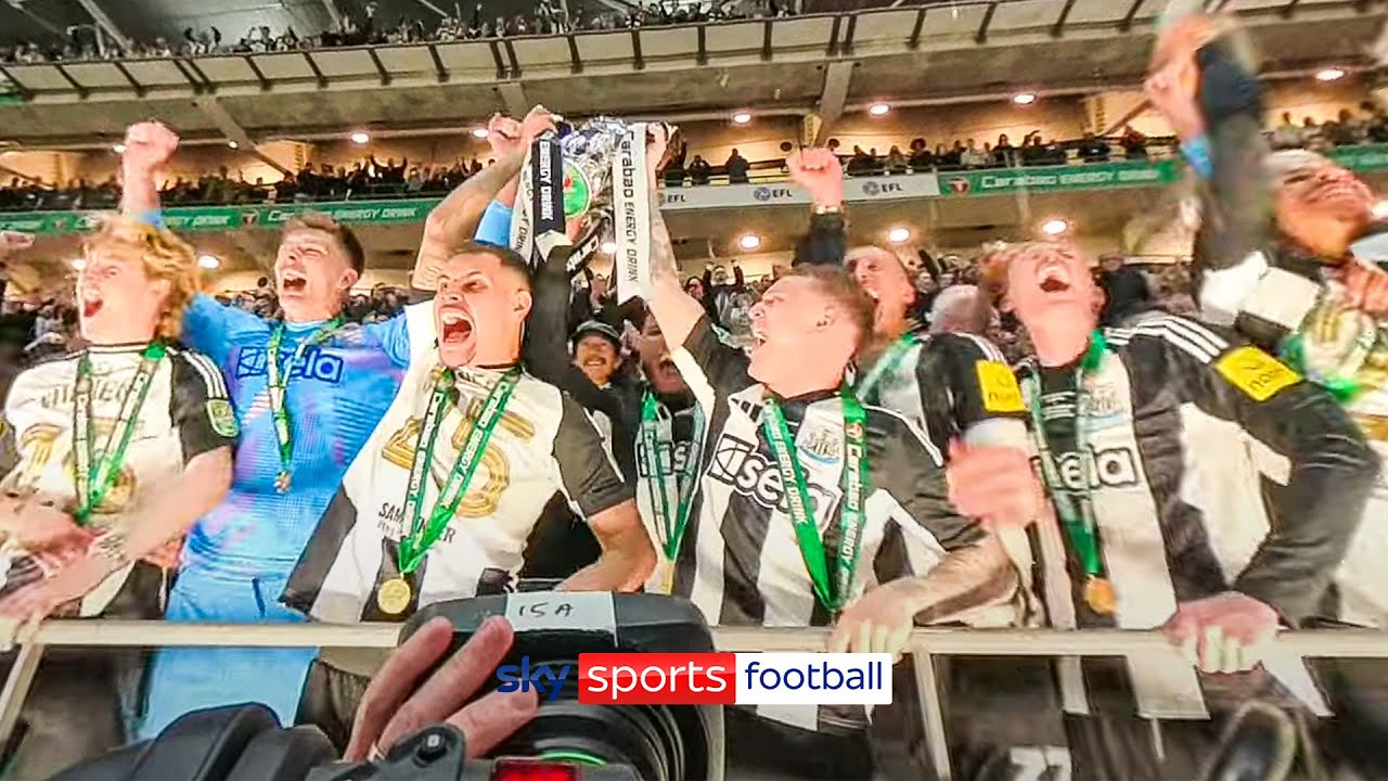 Newcastle Carabao Cup TROPHY LIFT in 360° VR 🏆