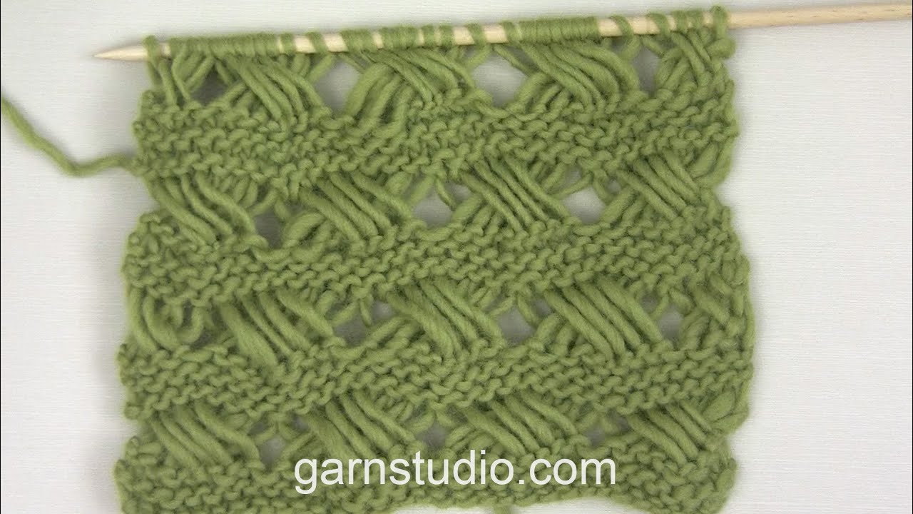 How to knit Indian cross stitches