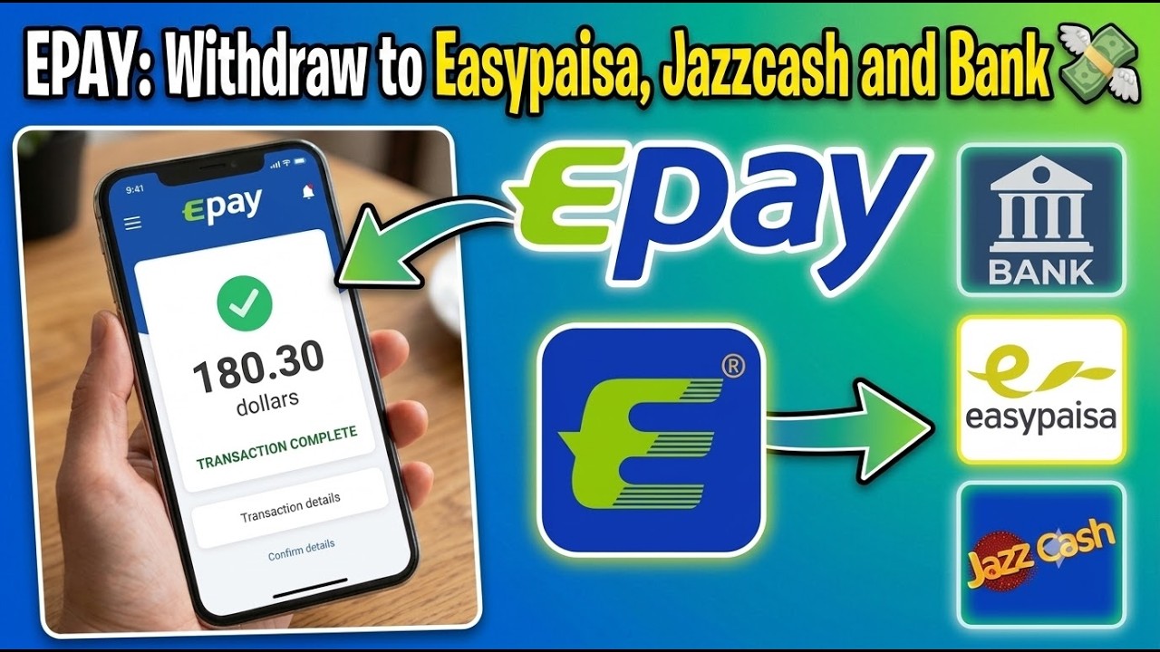 How to Withdraw Epay Wallet USD to Easypaisa/JazzCash | Epay to Easypaisa & Bank Transfer 2026
