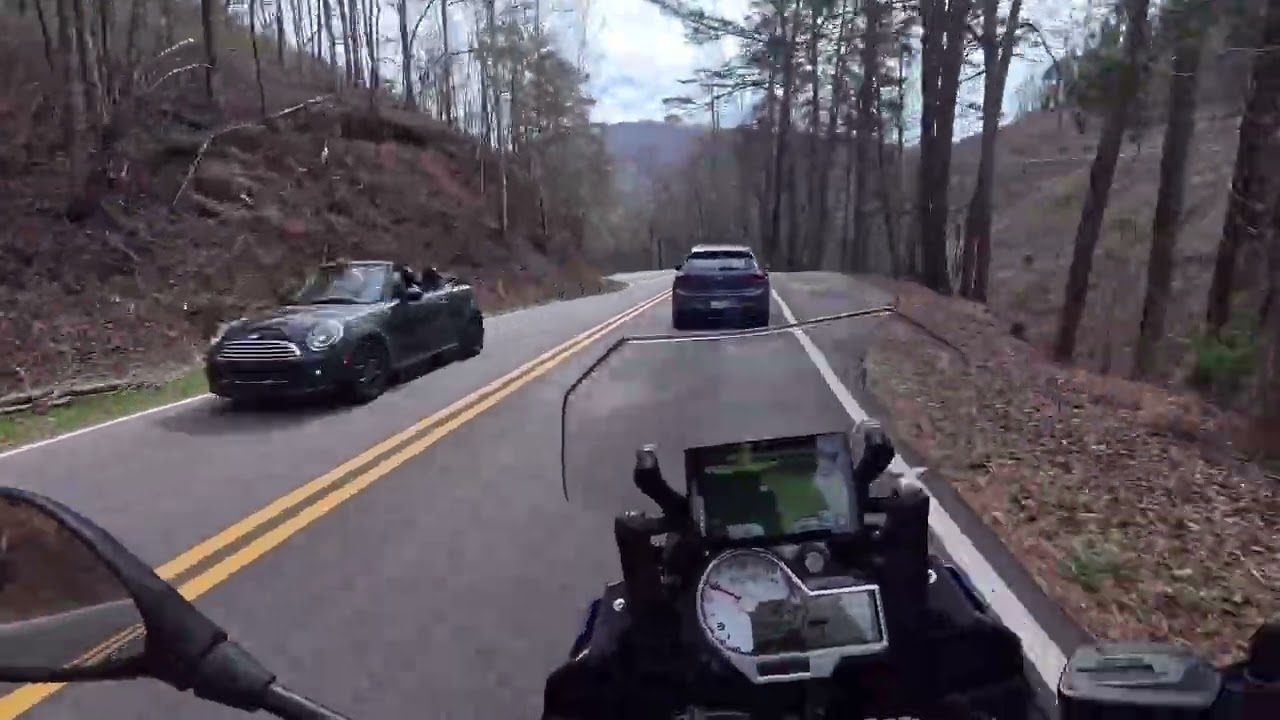 BMW S1000XR 2 Up VW TDI Can't Drive or Stay in Lane Won't pull off