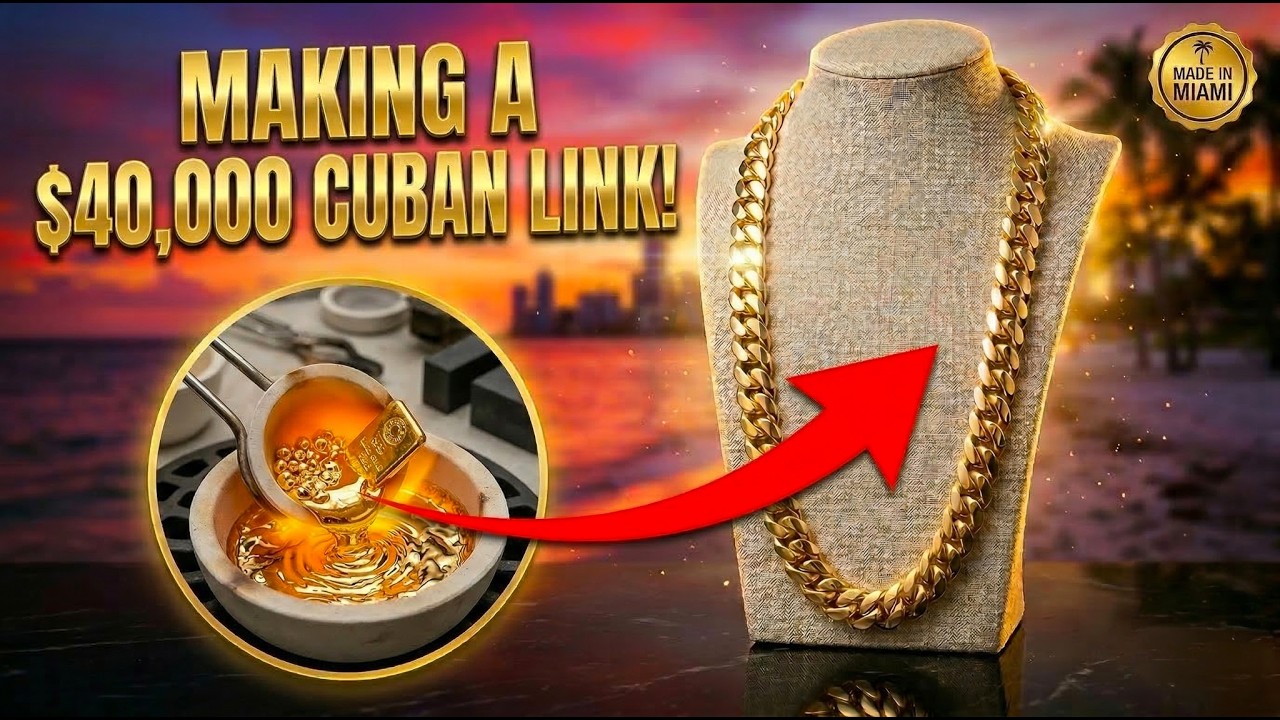 We Built a $40,000 Gold Cuban Link Chain From Scratch