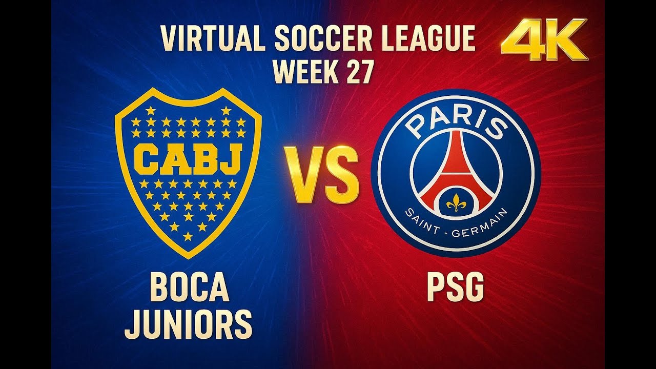 Boca Juniors vs PSG | Virtual Soccer League | Week 27 | FC 26 | 4K