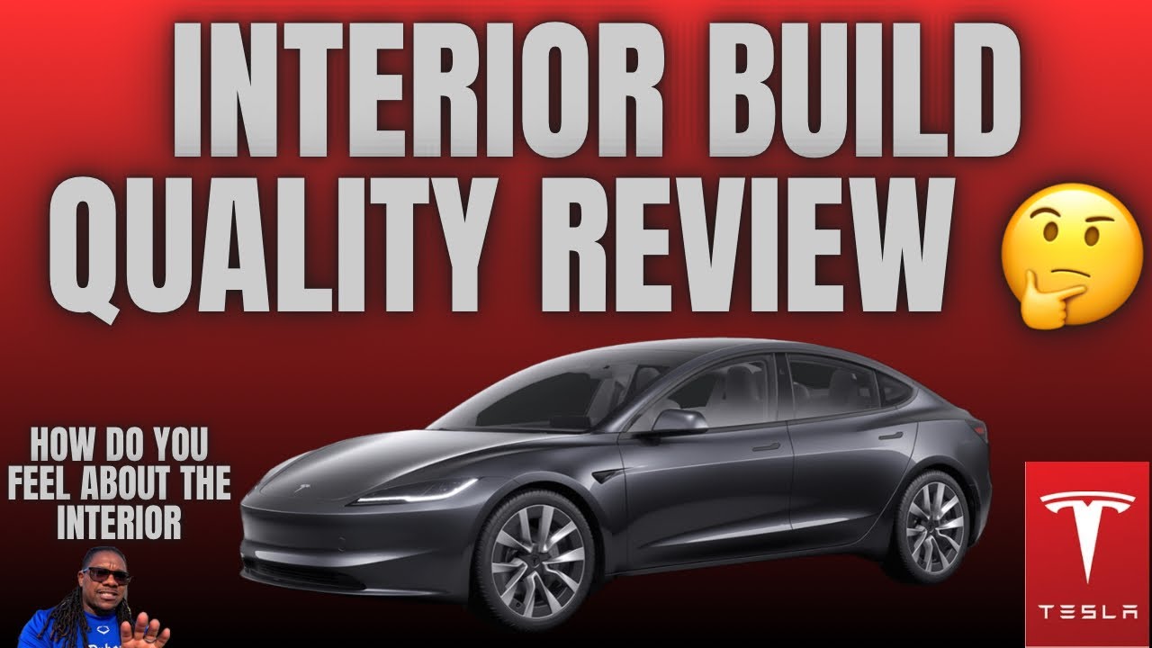 Tesla Model 3 Refresh Interior Build Quality  Review 🤔