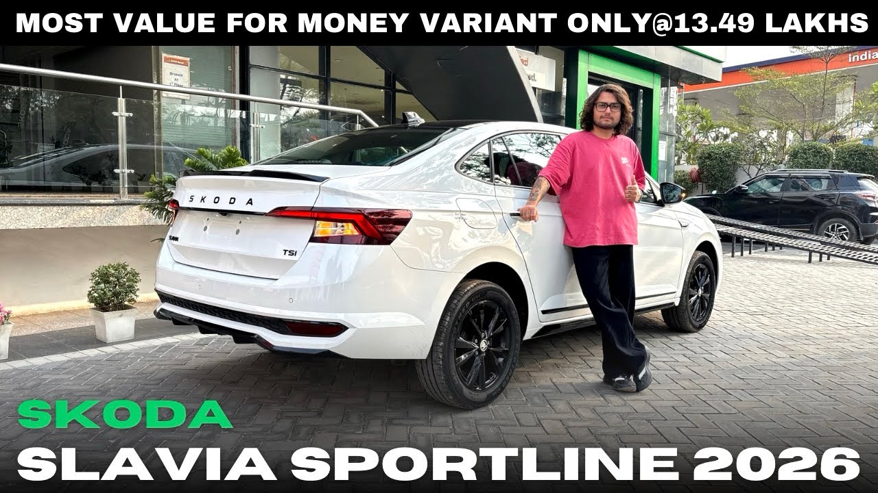 Skoda Slavia Sportline 2026 | MOST VFM VARIANT ONLY@13.49 LAKHS | Full review 😍🔥