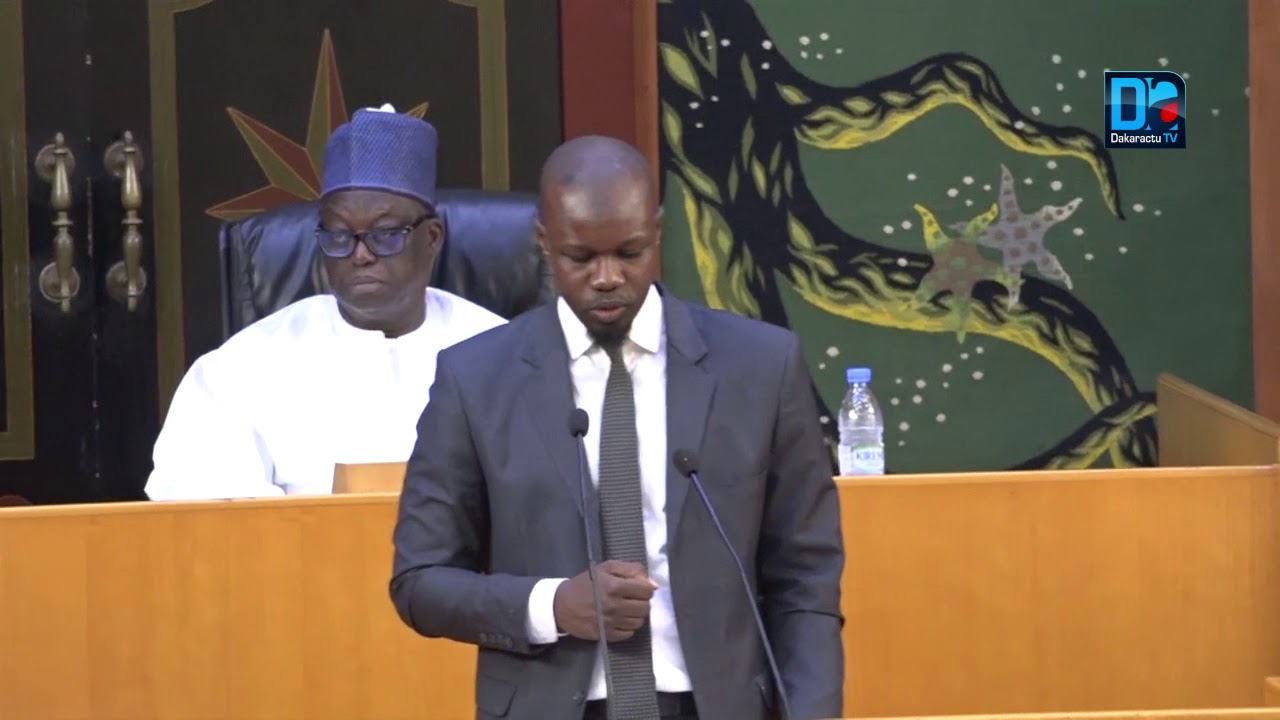 Assemblée nationale  Intervention du député Ousmane Sonko