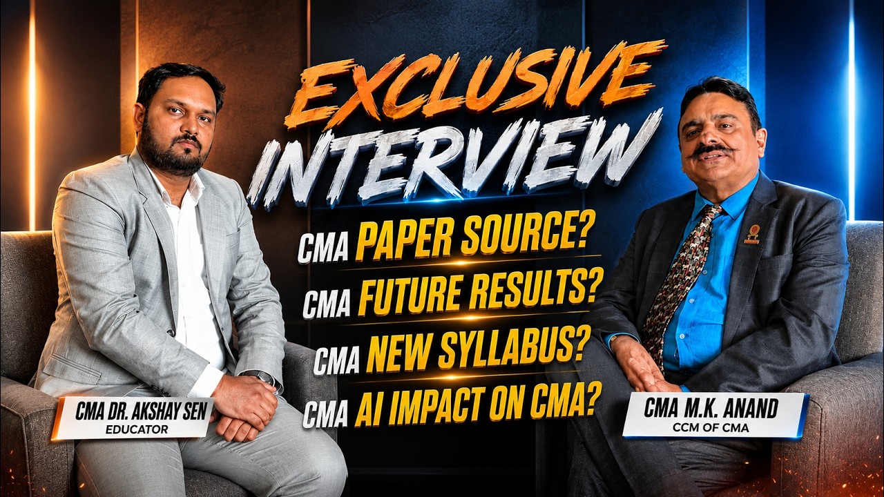 CMA EXCLUSIVE BREAKING INFORMATION | EXPECTED RESULT | NEW SYLLABUS | 3 TIME EXAM? | PAPER SOURCE