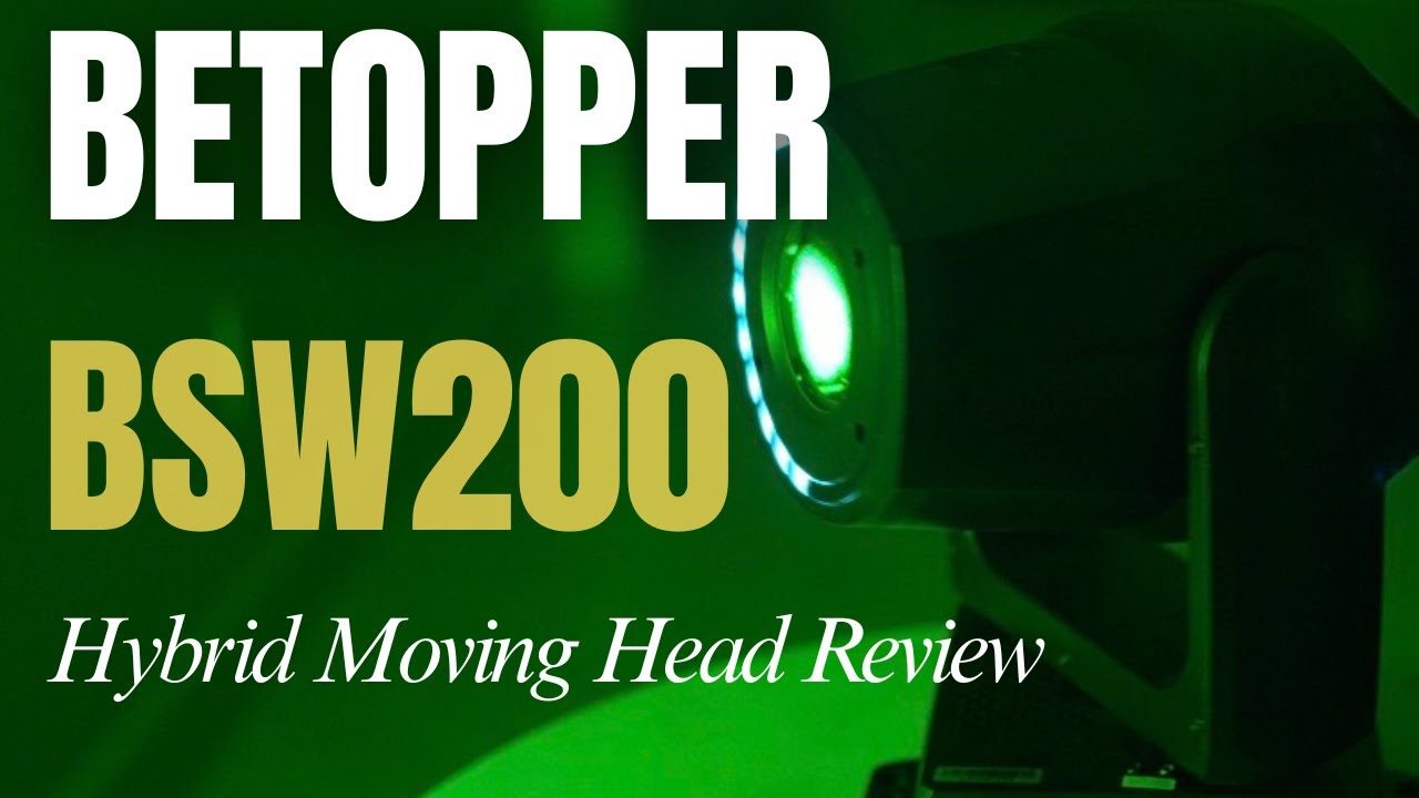 Обзор Betopper BSW 200 | Гибридный подвижный прожектор, который действительно нужен диджеям? #bet...