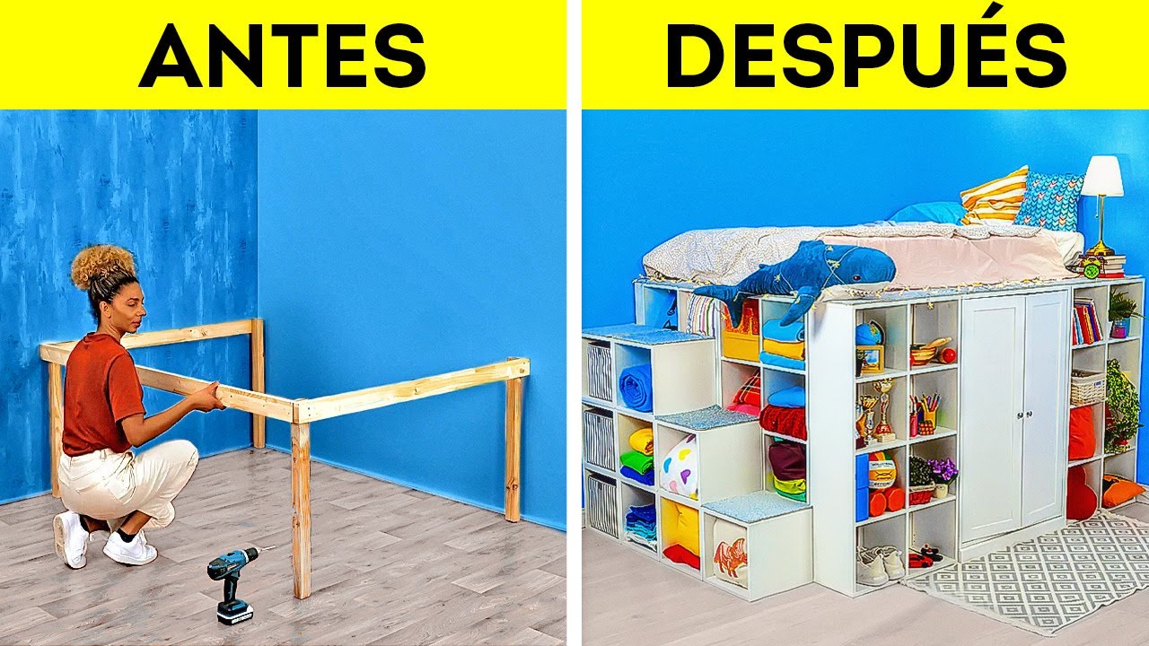 DISEÑO DE HABITACIÓN CON BAJO PRESUPUESTO || CAMBIO DE IMAGEN DE HABITACIÓN HECHA A MANO