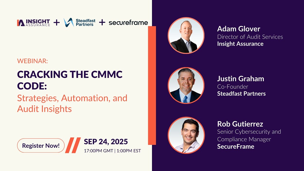 Cracking the CMMC Code: Strategies, Automation, and Audit Insights Webinar 9.24.25