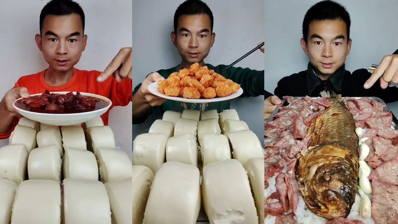 Mukbang Foodie Meat 🍖🥓 Pork Chicken 🍗 Noodles 🍜 with Chinese food #mukbang #pork #noodles #foodie 