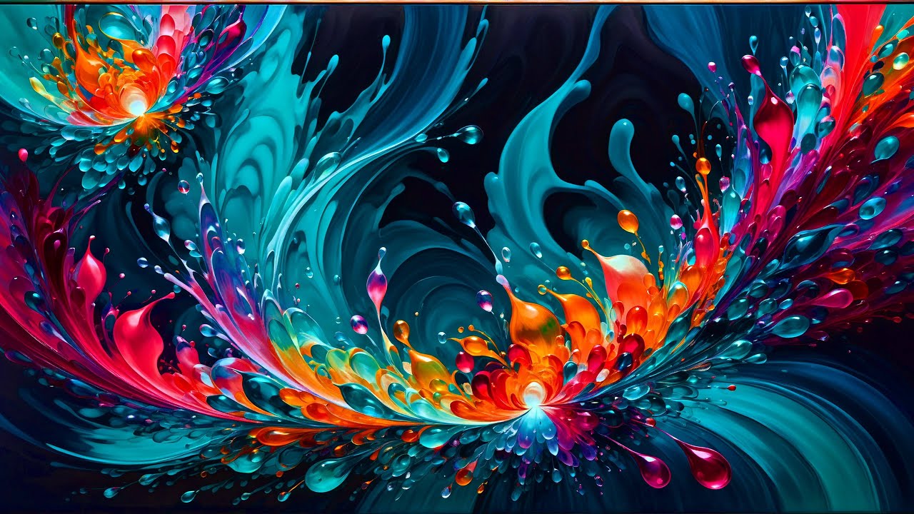 ✨ TV SCREENSAVER Liquid Geometry 4K | Satisfying Abstract Forms Background Wallpaper No Sound ✨