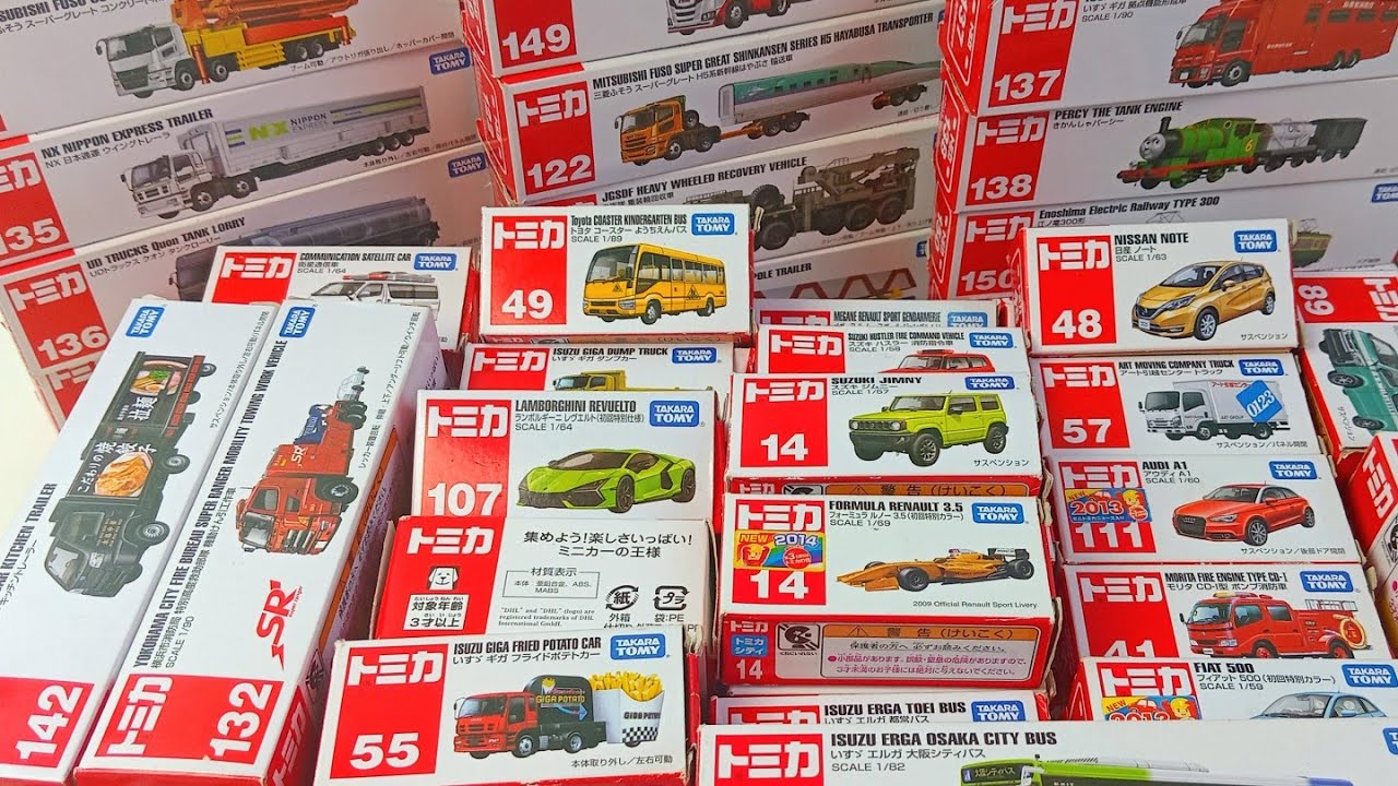 【神回】トミカ ロングミニカー完全版！トラック・電車・船・バス全部見せ！