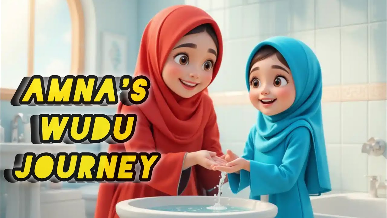 ✨ Amna Learns Wudu with Mama | Islamic Kids Cartoon 🌙