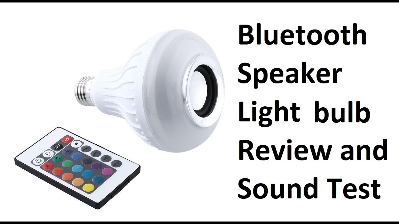 Bluetooth speaker lightbulb unboxing review and sound test