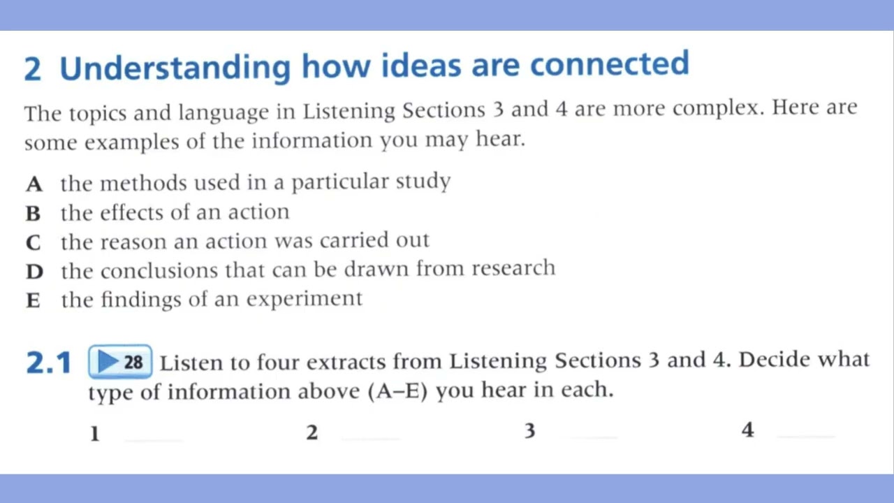The Official Cambridge Guide to IELTS unit 7 following a lecture or talk