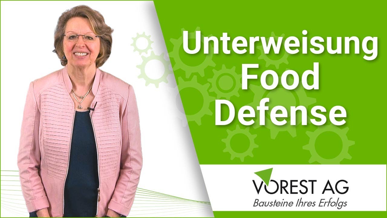 Food Defense Unterweisung online - Produktschutz Lebensmittel