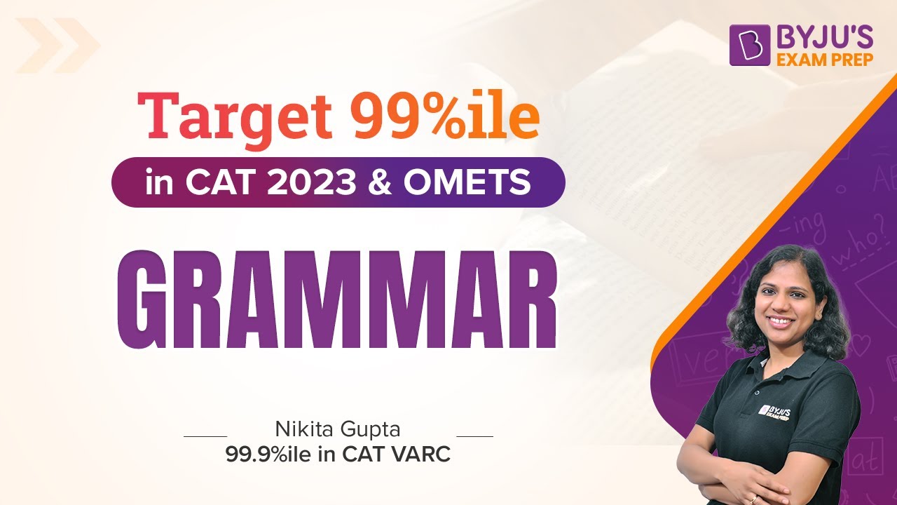 Grammar for CAT 2023 & Other MBA Exams | Grammar Workshop | Ace Verbal Ability Section
