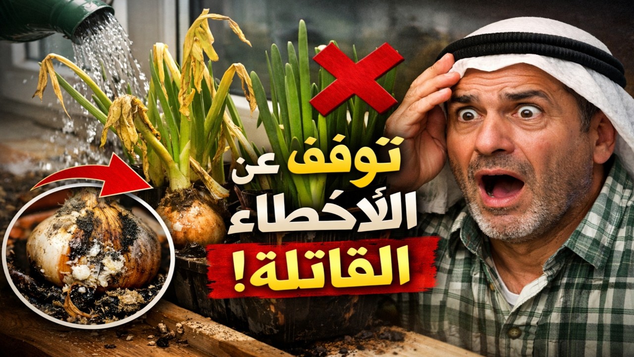 بصلك يصفر ويتعفن؟ توقف عن ارتكاب هذه الأخطاء الثلاثة القاتلة فوراً!