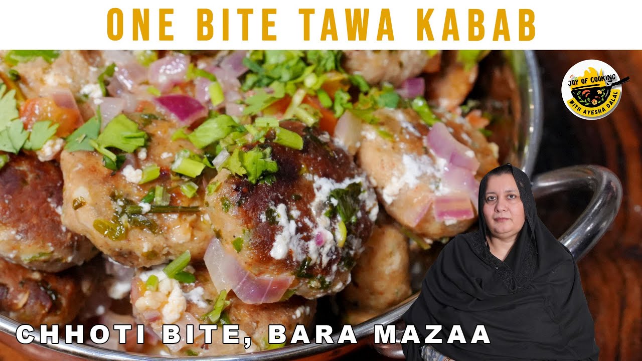 One Bite Tawa Kabab | Street Style Juicy & Spicy Kabab Recipe 🔥🍢 Ayesha Dalal