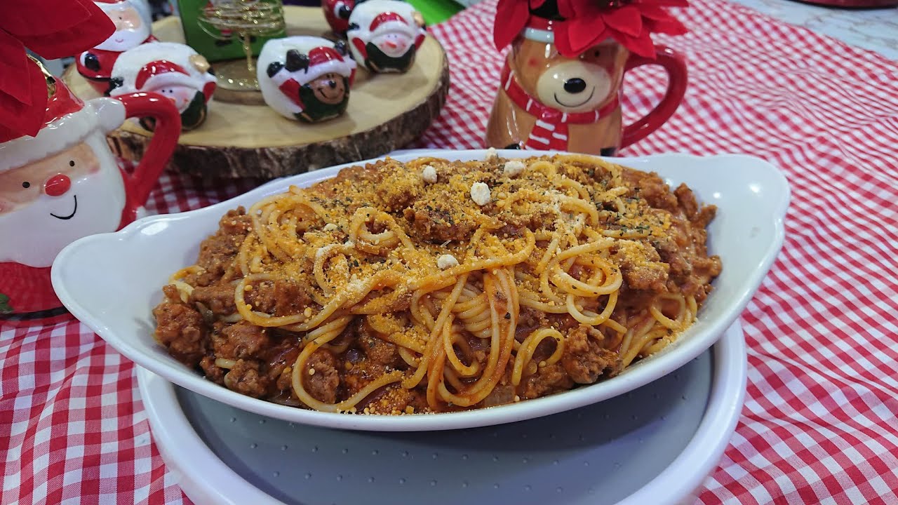 Espagueti a la Boloñesa #cocinandoconsarita