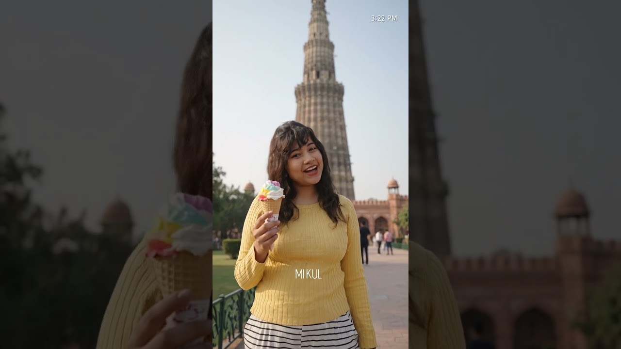 the Indian most viral location qutub minar 