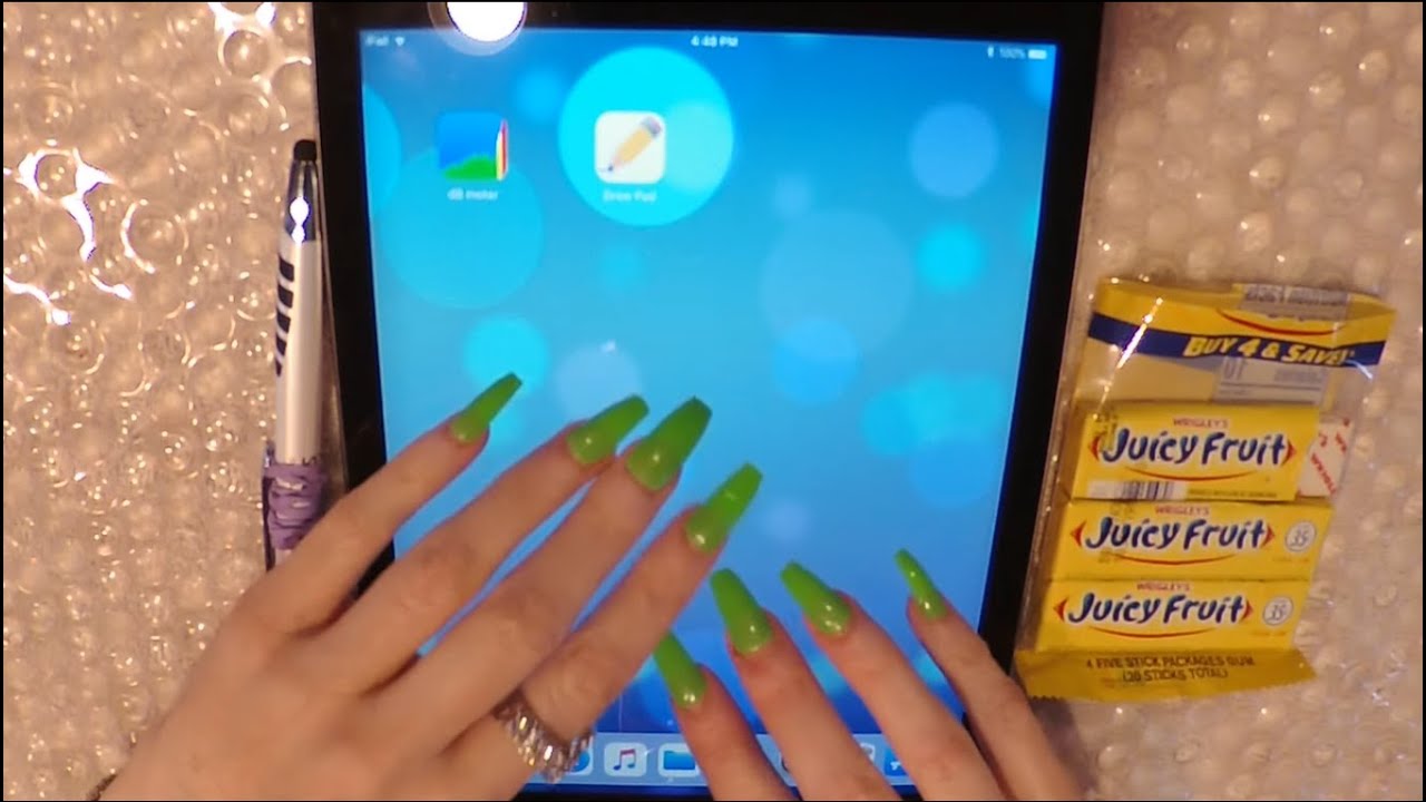 ASMR Intense Gum Chewing Ramble | Ipad Tapping | Interesting Signs