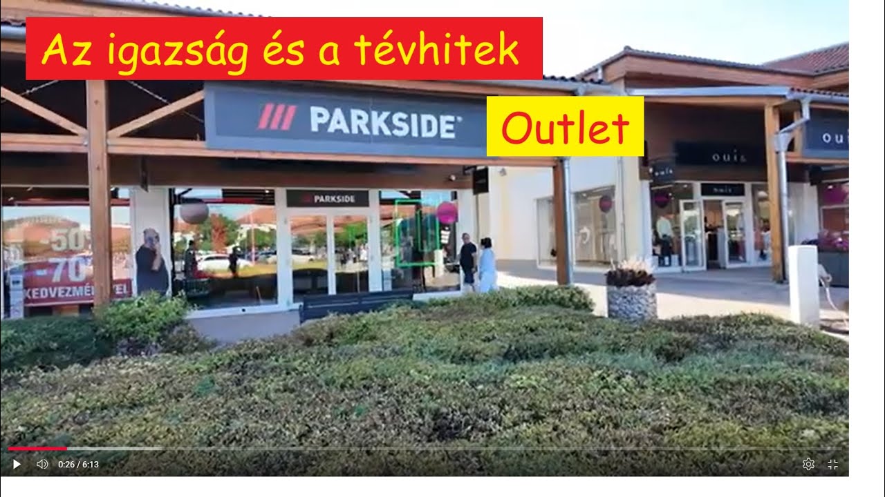 Az igazság✅ és a tévhitek😕. Parkside Outlet.