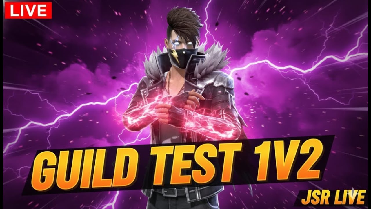 FREE FIRE LIVE 🔴 Custom Room + Guild Test | 1v2 Challenge | JSR LIVE