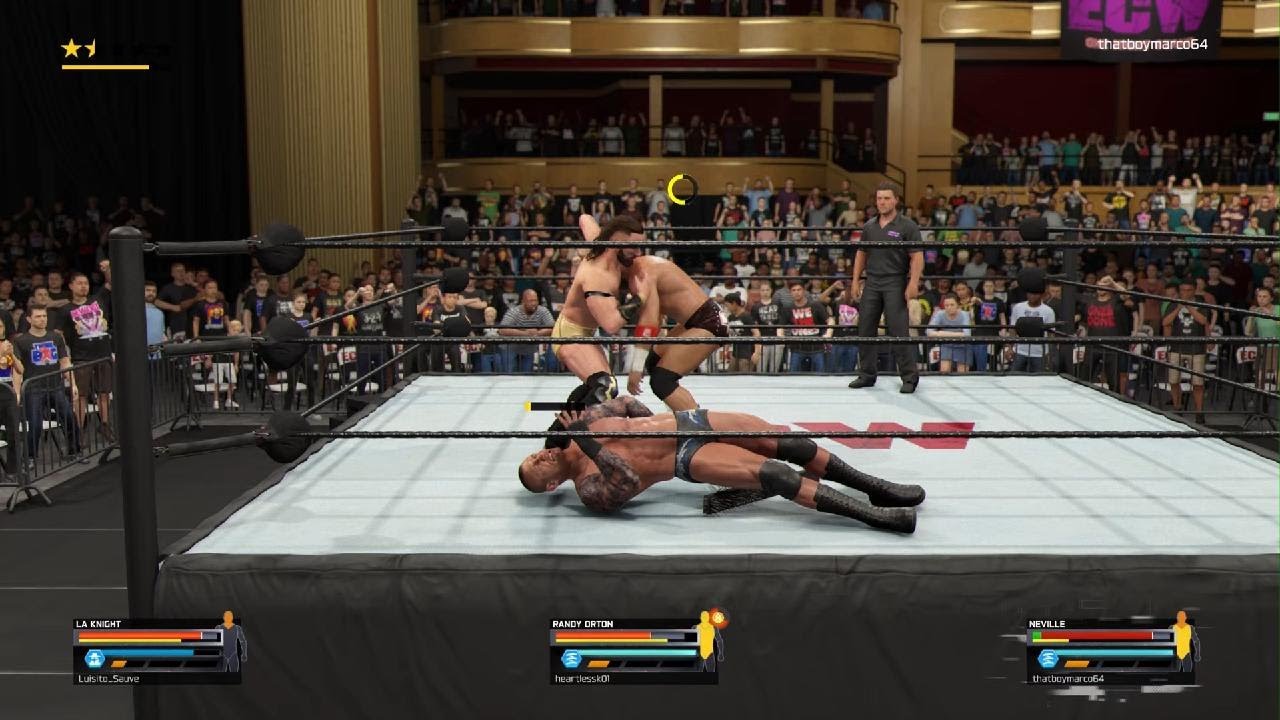 WWE 2K25 triple threat elimination match