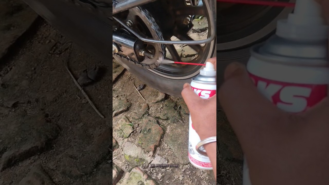 chain spray | Chain Lube #bike #bs6 #bikelover #shorts